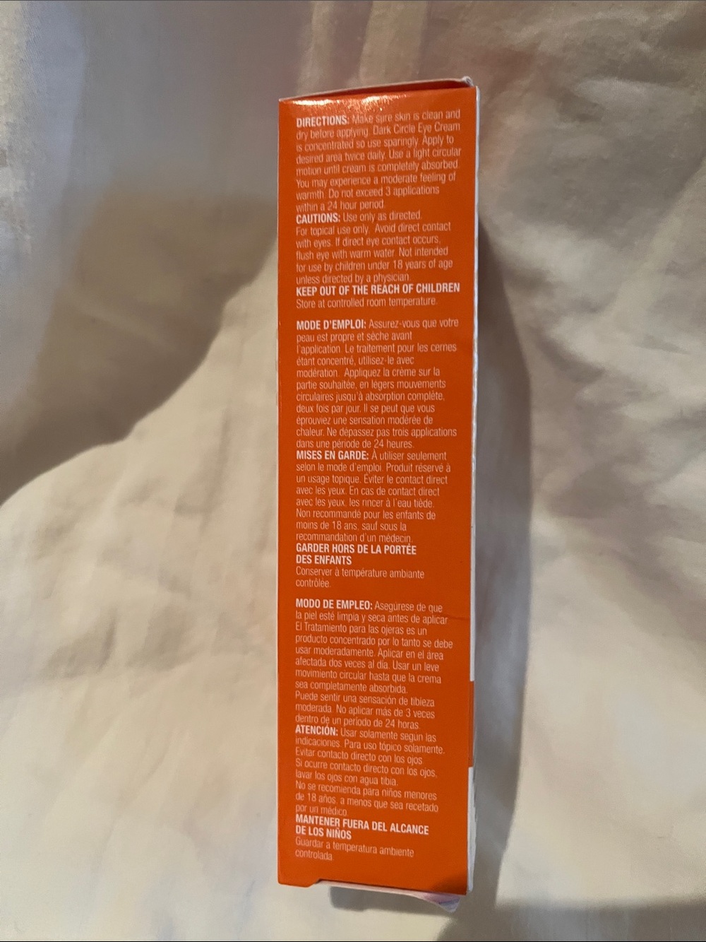 Dermactin Brightening Vitamin C Dark Circle Eye Cream - Orange